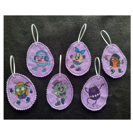 tanzendes Ei - 03 | Anhänger | 6.25 x 8.47 cm | VS | ITH