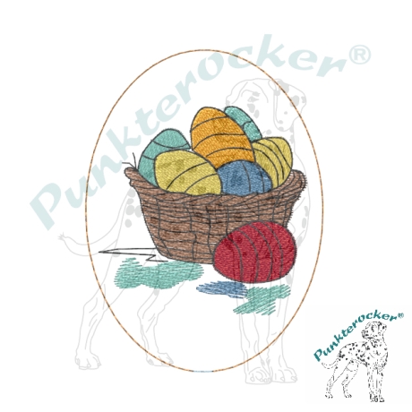 Eierkorb | Stabdatei | 6.00 x 8.15 cm | VS | ITH