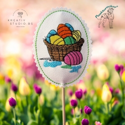 Eierkorb | Stabdatei | 6.00 x 8.15 cm | VS | ITH