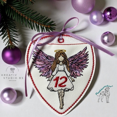 ITH - Engel-(Advents) Kalender – kleines Mädchen – 8.36 x 9.68 cm