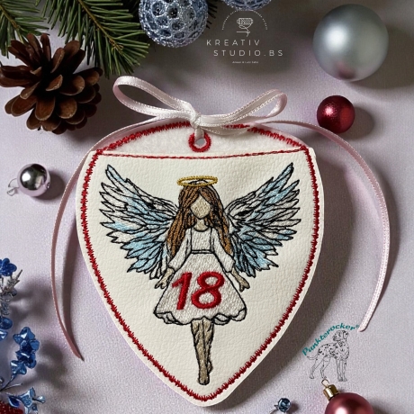 ITH - Engel-(Advents) Kalender – kleines Mädchen – 8.36 x 9.68 cm
