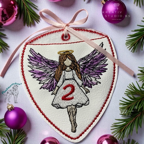 ITH - Engel-(Advents) Kalender – kleines Mädchen – 8.36 x 9.68 cm