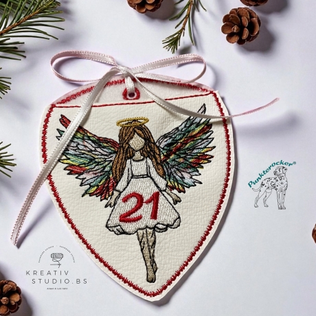 ITH - Engel-(Advents) Kalender – kleines Mädchen – 8.36 x 9.68 cm