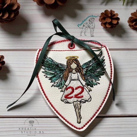 ITH - Engel-(Advents) Kalender – kleines Mädchen – 8.36 x 9.68 cm