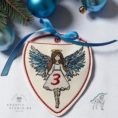 ITH - Engel-(Advents) Kalender – kleines Mädchen – 8.36 x 9.68 cm