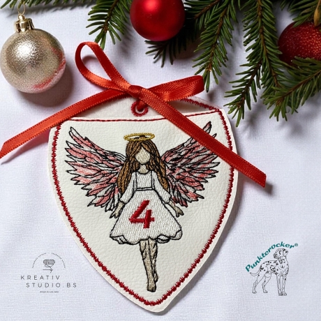 ITH - Engel-(Advents) Kalender – kleines Mädchen – 8.36 x 9.68 cm