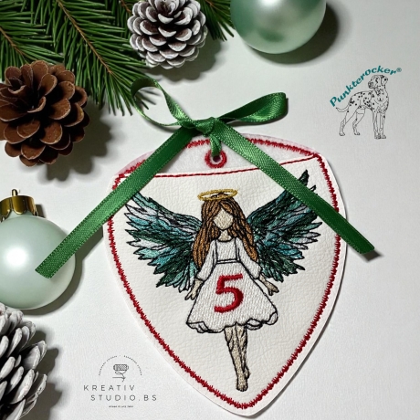 ITH - Engel-(Advents) Kalender – kleines Mädchen – 8.36 x 9.68 cm