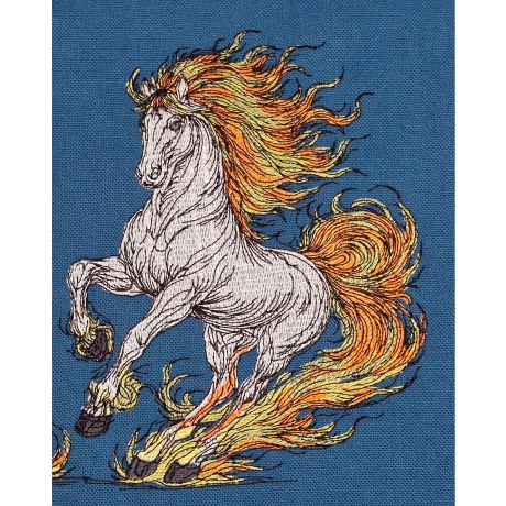 Feuerpferd 01 | Dynamik & Aufbruch | 14.37 x 18.46 cm