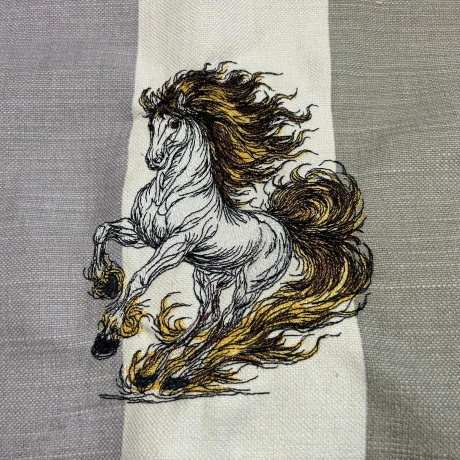 Feuerpferd 01 | Dynamik & Aufbruch | 12.07 x 15.51 cm