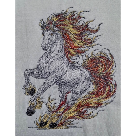 Feuerpferd 01 | Dynamik & Aufbruch | 12.07 x 15.51 cm