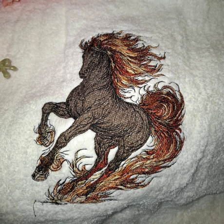 Feuerpferd 01 | Dynamik & Aufbruch | 14.37 x 18.46 cm