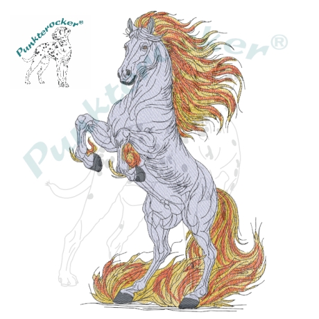 Feuerpferd 03 | Dynamik & Aufbruch | 11.39 x 17.40 cm