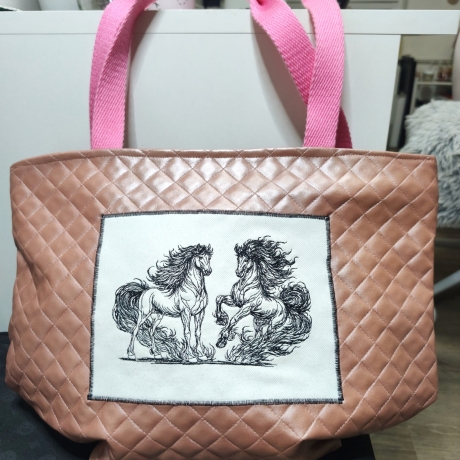 Feuerpferde 01 & 02 | Kontur | 17.77 x 11.55 cm