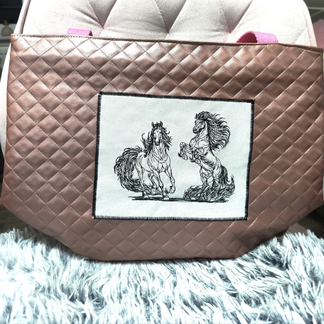 Feuerpferde 03 & 04 | Kontur | 17.13 x 12.77 cm