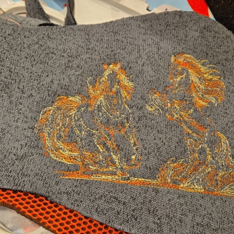 Feuerpferde 03 & 04 | Kontur | 17.13 x 12.77 cm