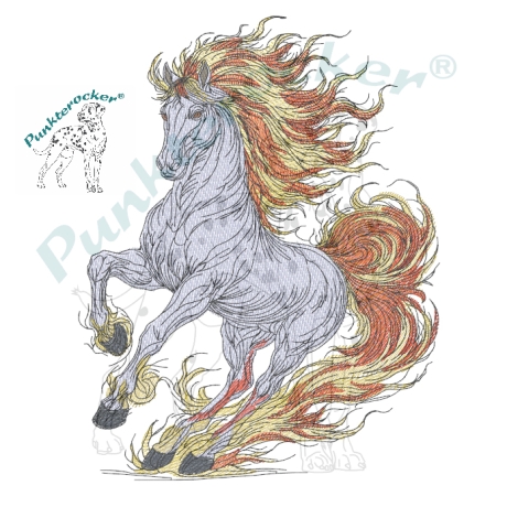 Feuerpferd 01 | Dynamik & Aufbruch | 12.07 x 15.51 cm