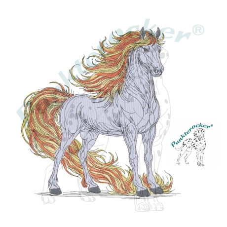 Feuerpferd 02 | Souveränität & innere Kraft | 12.77 x 13.82 cm