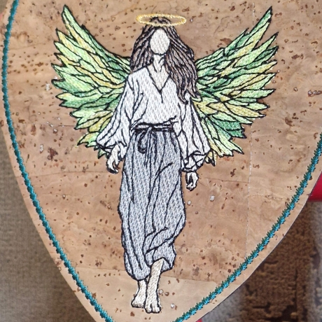  VS | junge Frau mit Flügel | 7.95 x 10.07 cm