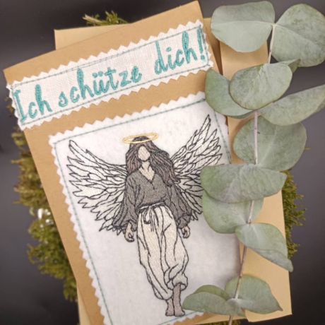  VS | junge Frau mit Flügel | 7.31 x 9.27 cm