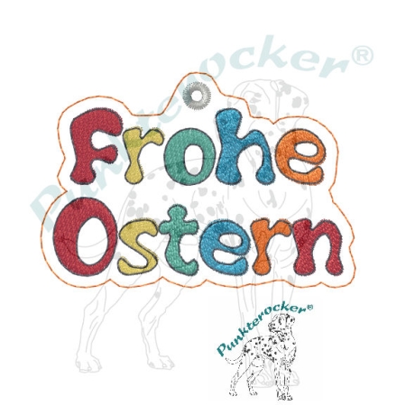 Frohe Ostern | Anhänger | 7.50 x 5.13 cm | VS | ITH