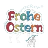 Frohe Ostern | Stabdatei | 7.50 x 4.57 cm | VS | ITH
