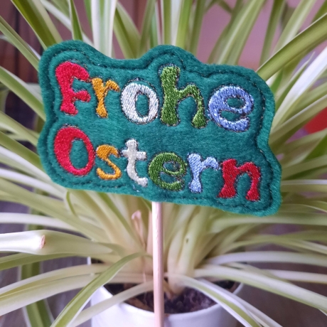 Frohe Ostern | Stabdatei | 7.50 x 4.57 cm | VS | ITH