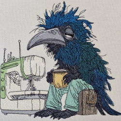 früher Vogel - Rabe | 14.83 x 14.40 cm | VS