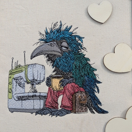 früher Vogel - Rabe | 15.76 x 15.31 cm | VS