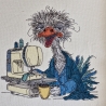 früher Vogel - Strauss | 15.77 x 15.00 cm | VS