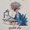 früher Vogel - Strauss | 15.77 x 15.00 cm | VS
