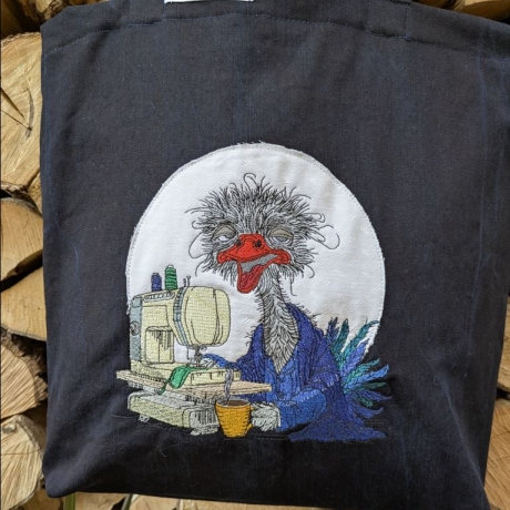 früher Vogel - Strauss | 15.77 x 15.00 cm | VS