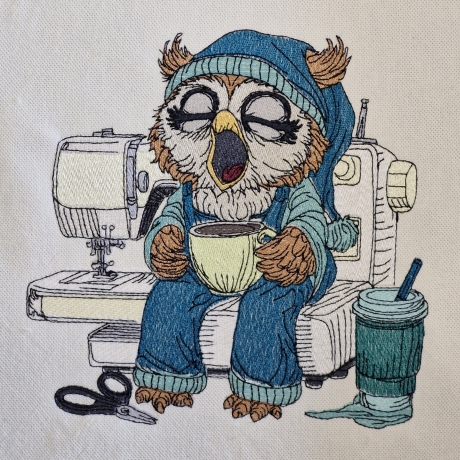 früher Vogel - Uhu | 15.80 x 15.65 cm | VS
