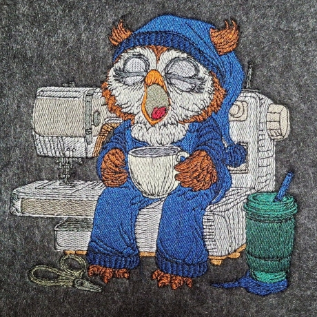 früher Vogel - Uhu | 15.80 x 15.65 cm | VS