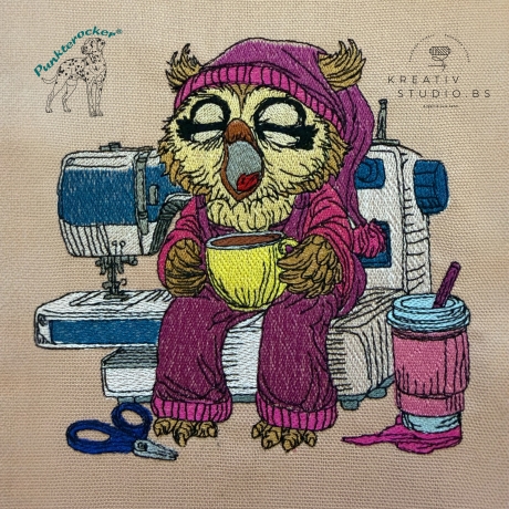 früher Vogel - Uhu | 15.80 x 15.65 cm | VS