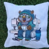 früher Vogel - Uhu | 15.80 x 15.65 cm | VS