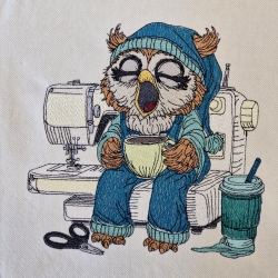 früher Vogel - Uhu | 15.80 x 15.65 cm | VS