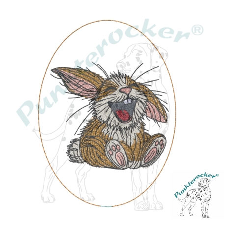 lachender Hase | Stabdatei | 6.00 x 8.15 cm | VS | ITH