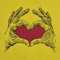 Eine Geste von Herzen | 13.76 x 12.48 cm