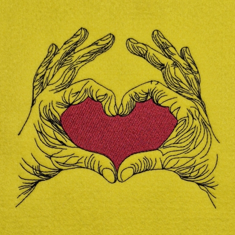 Eine Geste von Herzen | 9.47 x 8.58 cm