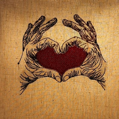 Eine Geste von Herzen | 9.47 x 8.58 cm