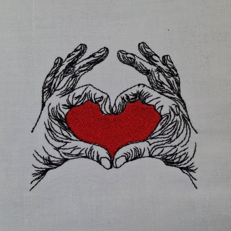 Eine Geste von Herzen | 9.47 x 8.58 cm