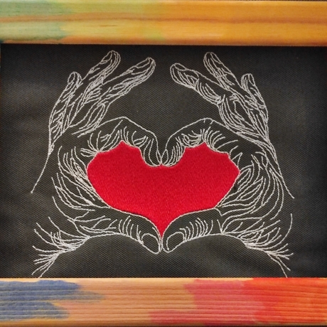 Eine Geste von Herzen | 9.47 x 8.58 cm