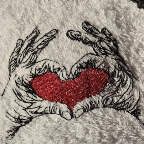 Eine Geste von Herzen | 9.47 x 8.58 cm