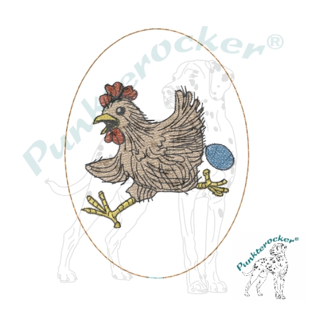 Huhn 01 | Stabdatei | 6.00 x 8.15 cm | VS | ITH