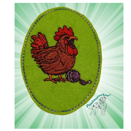 Huhn 02 | Stabdatei | 6.00 x 8.15 cm | VS | ITH