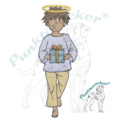  VS | kleiner Junge mit Paket | 2.49 x 7.24 cm