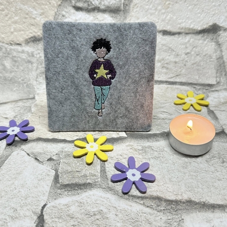  VS | kleiner Junge mit Stern | 2.49 x 7.21 cm