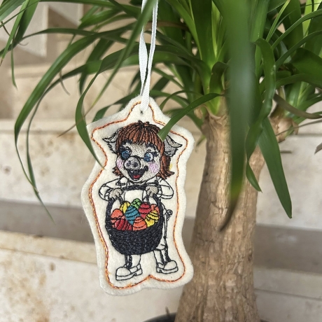 Klara - Frohe Ostern | Anhänger | 5.64 x 9.35 cm | VS | ITH