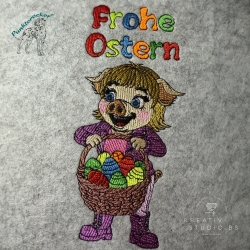 Klara wünscht Frohe Ostern  | 7.77 x 17.03 cm | VS