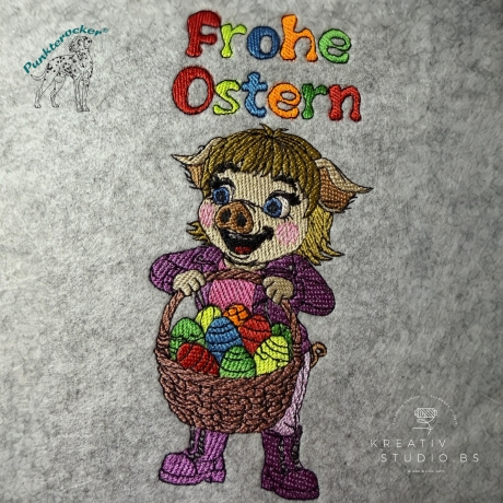 Klara wünscht Frohe Ostern  | 7.77 x 17.03 cm | VS